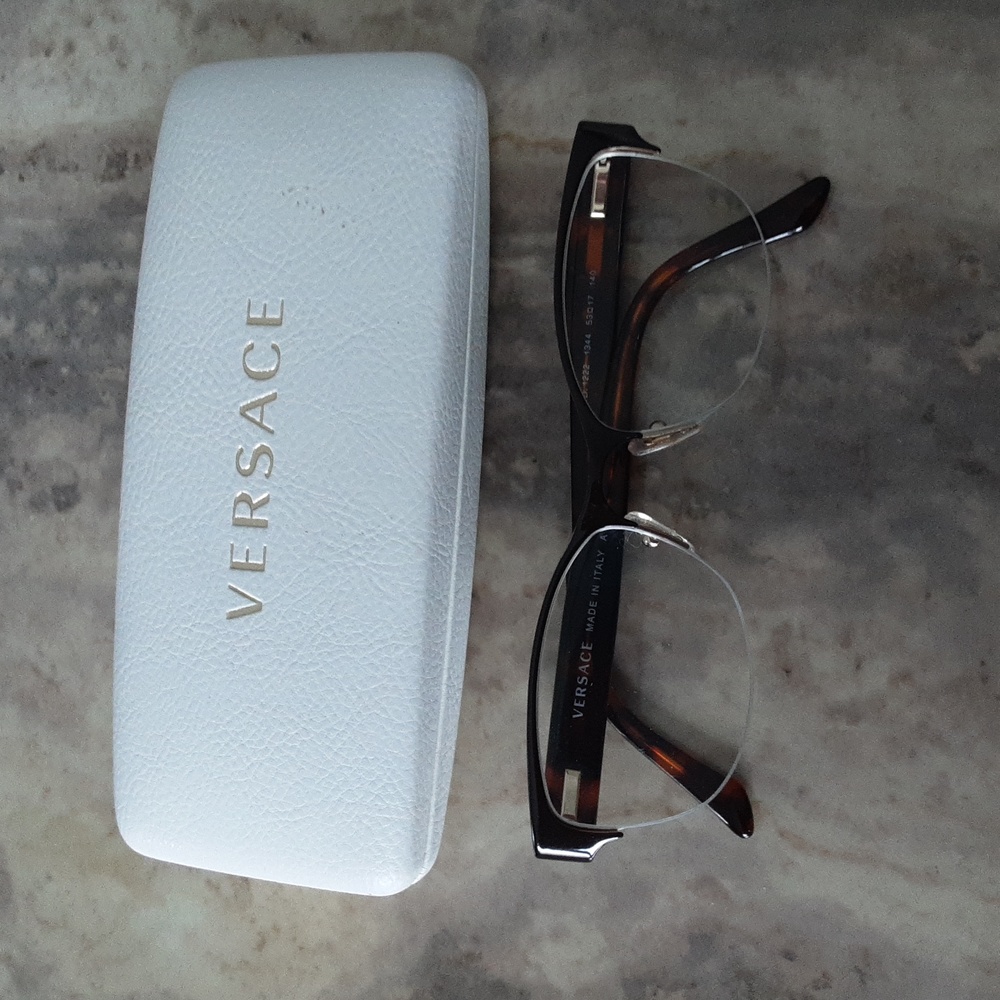 Versace MOD 1222 1344 Semi-Rimless Eyeglasses